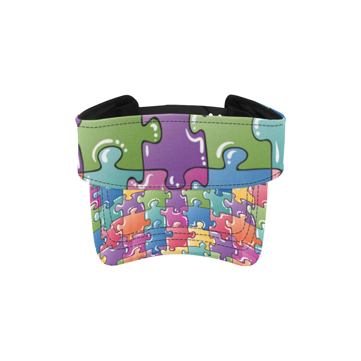 Puzzle Pattern Print Design A05 Unisex Sun Visor