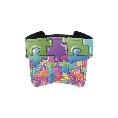 Puzzle Pattern Print Design A05 Unisex Sun Visor