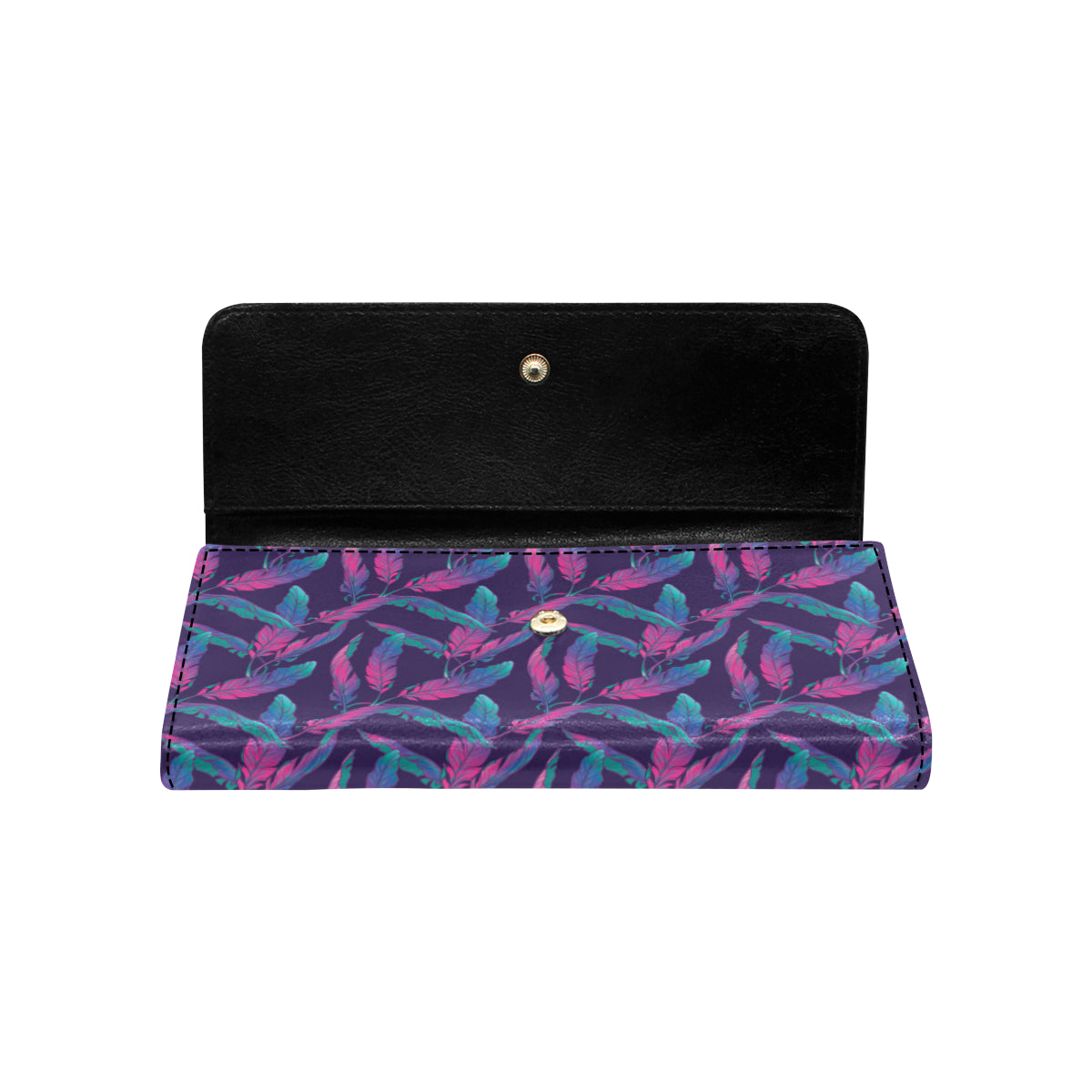 Banana Leaf Pattern Print Design 08 Women's Trifold Wallet