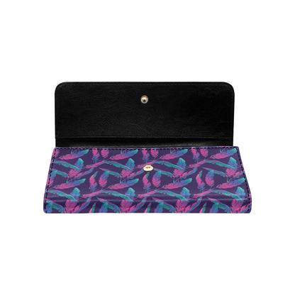 Banana Leaf Pattern Print Design 08 Women's Trifold Wallet