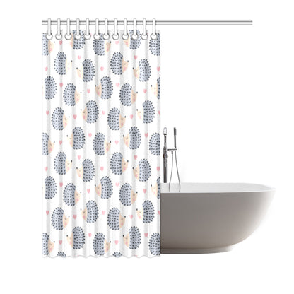 Hedgehog Baby Pattern Print Design 03 Shower Curtain