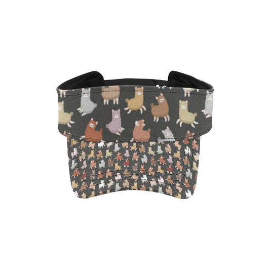 Alpaca Cute Design Themed Print Unisex Sun Visor