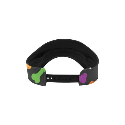 Dog Bone Neon Color Pattern Print Design 02 Unisex Sun Visor