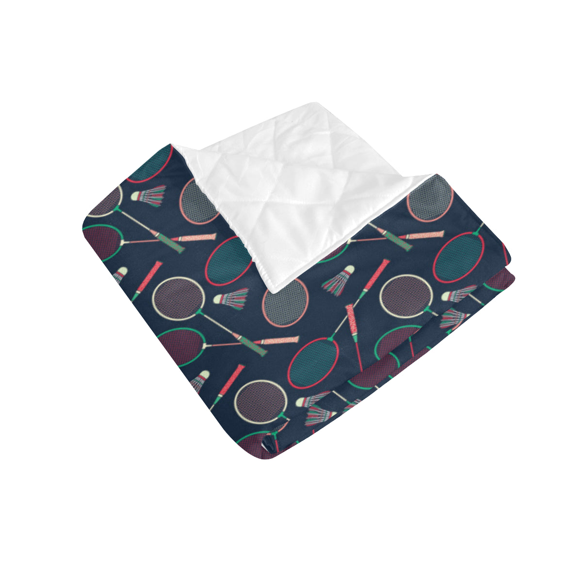 Badminton Pattern Print Design 03 Premium Quilt
