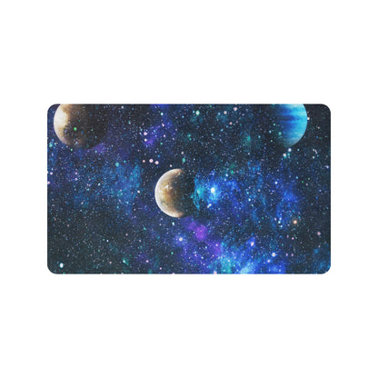Galaxy Stardust Planet Space Print Rubber Doormat