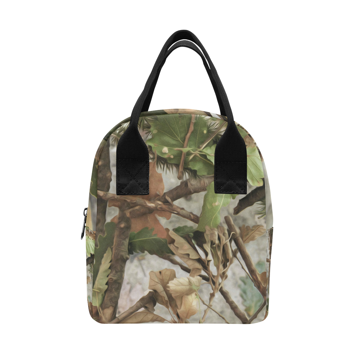 Camo Realistic Tree Forest Print Insulated Lunch Bag