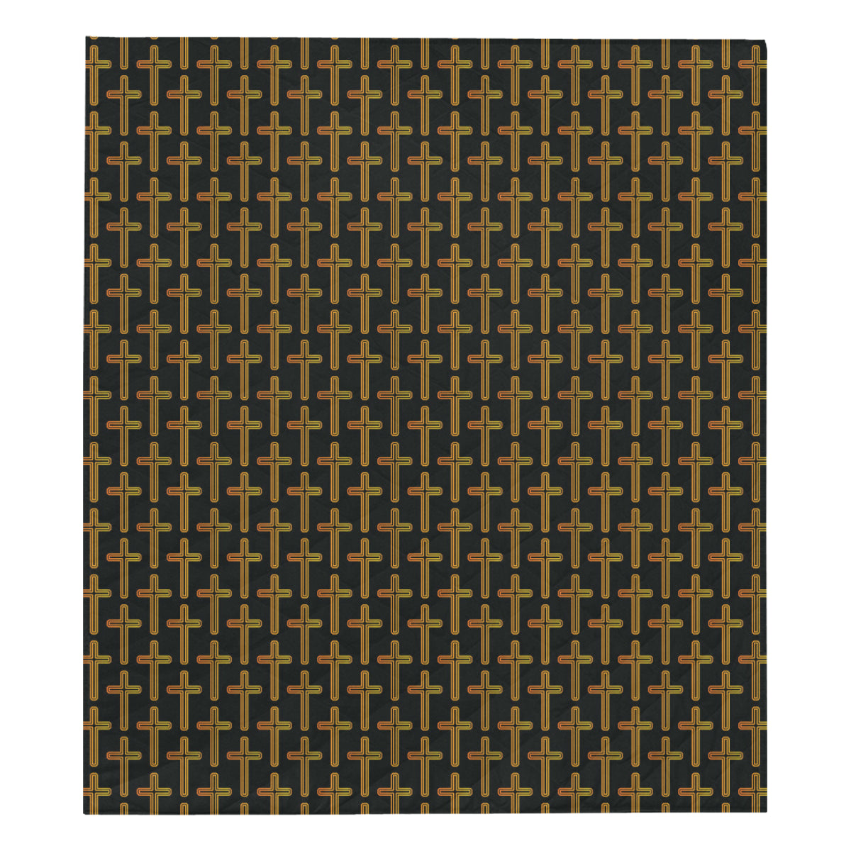 Cross Pattern Print Design 02 Premium Quilt