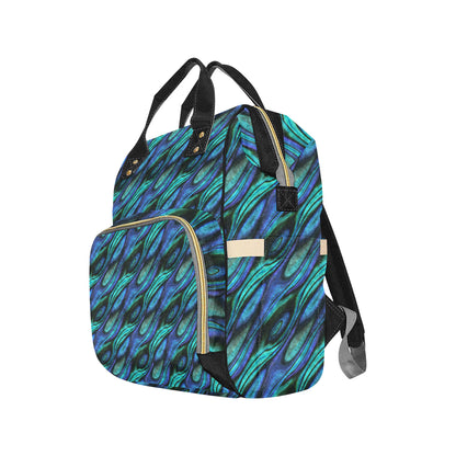 Abalone Pattern Print Design 03 Diaper Bag Backpack