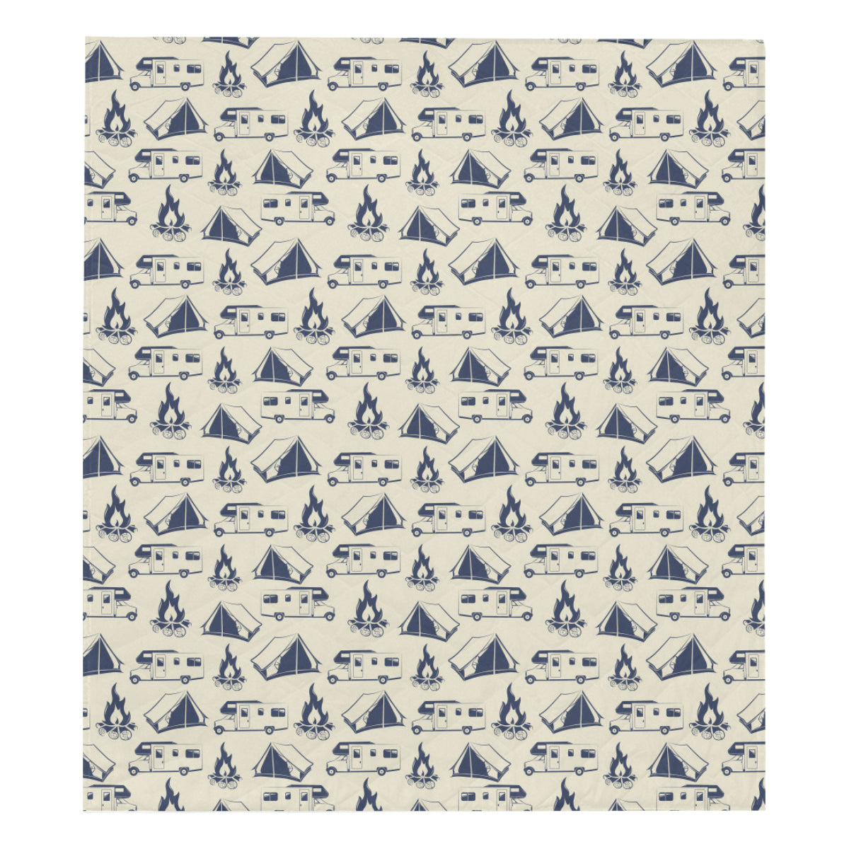 Campfire Pattern Print Design 01 Premium Quilt