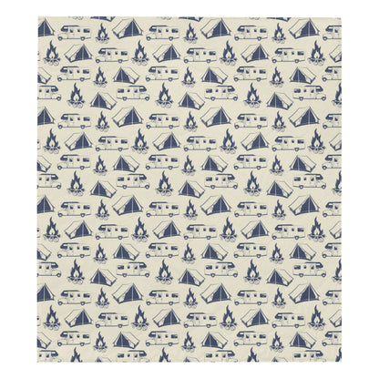Campfire Pattern Print Design 01 Premium Quilt
