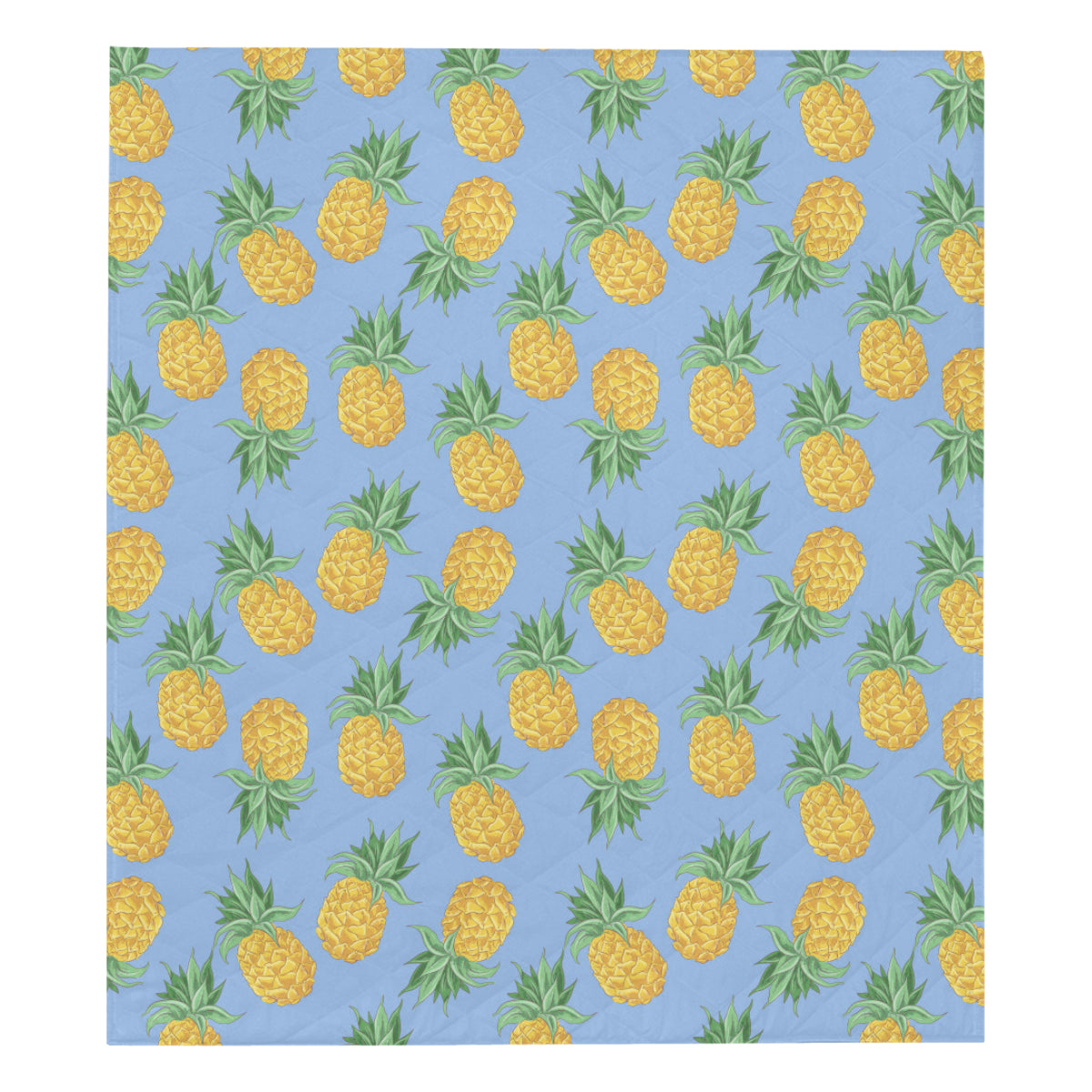 Pineapple Pattern Print Design A04 Premium Quilt