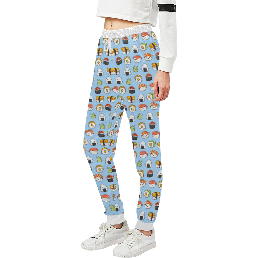 Sushi Cartoon Design Unisex Sweatpants