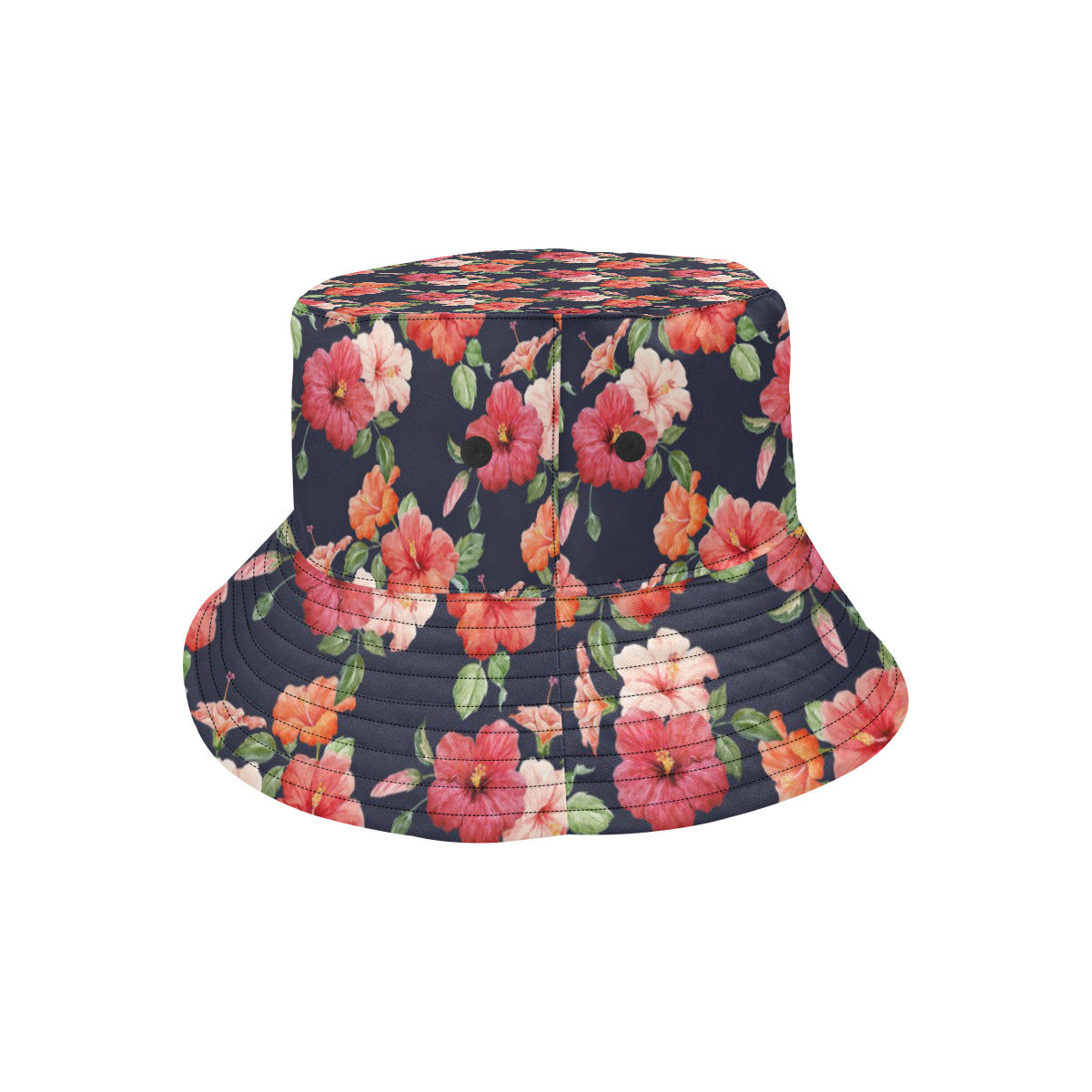 Tropical Flower Pattern Print Design TF020 Unisex Bucket Hat