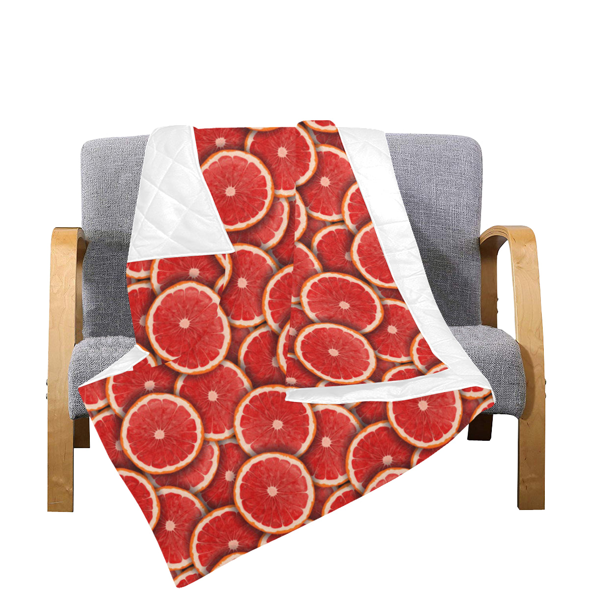 Grapefruit Pattern Print Design GF05 Premium Quilt