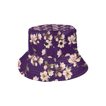 Magnolia Pattern Print Design MAG02 Unisex Bucket Hat
