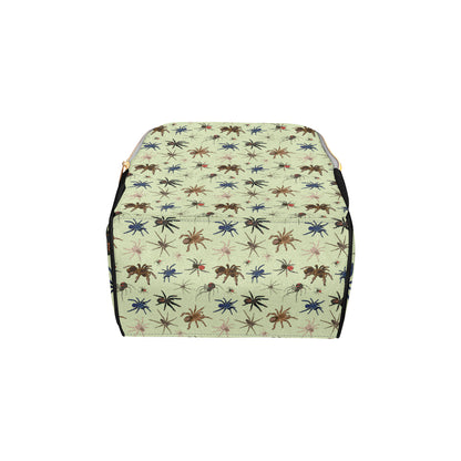 Tarantula Pattern Print Design 02 Diaper Bag Backpack