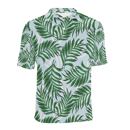Palm Leaves Pattern Print Design PL06 Men Polo Shirt