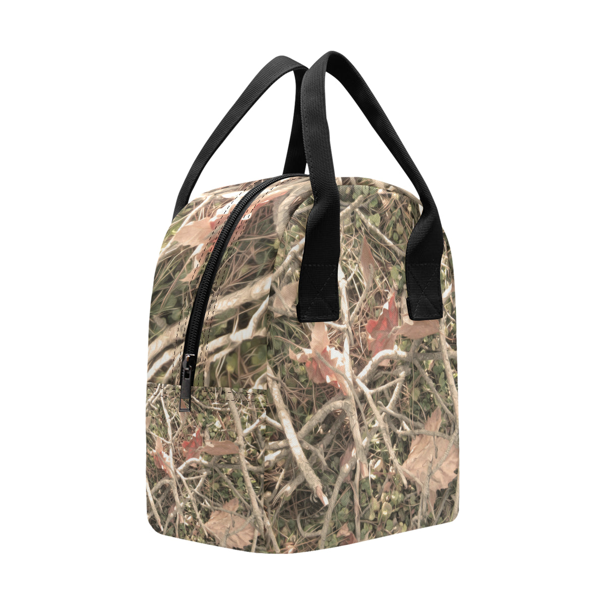 Camouflage Realistic Tree Authumn Print Insulated Lunch Bag