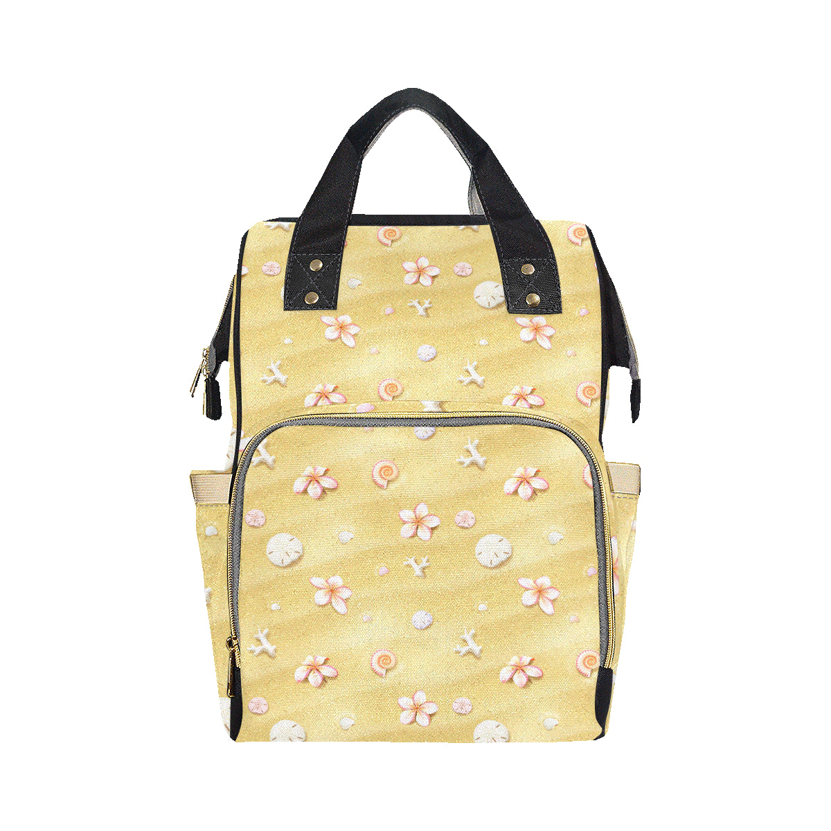 Beach Theme Print Diaper Bag Backpack