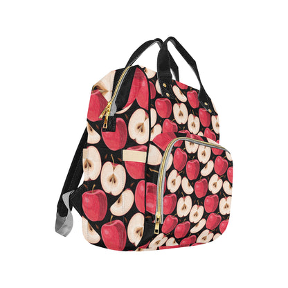Apple Pattern Print Design AP02 Diaper Bag Backpack