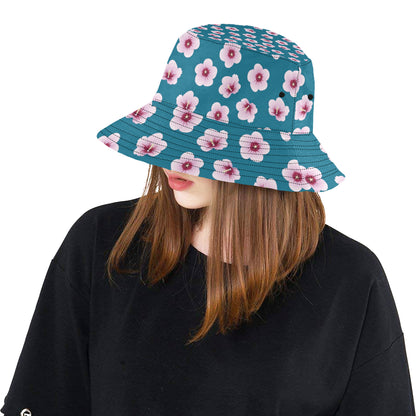 Cherry Blossom Pattern Print Design CB08 Unisex Bucket Hat