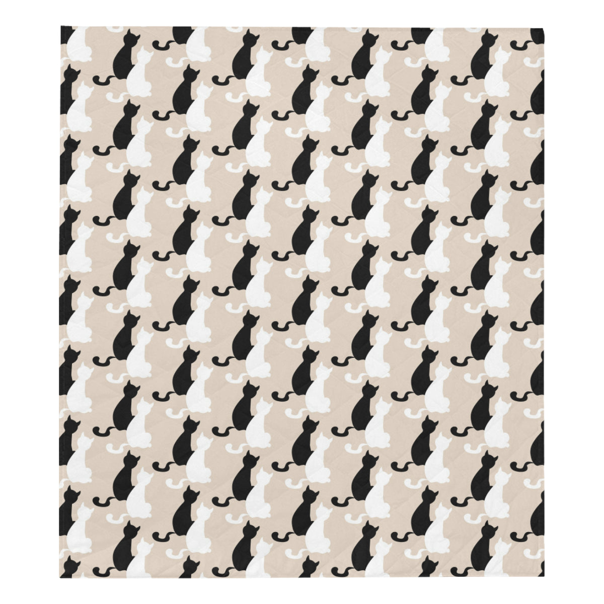 Cat Pattern Print Design 04 Premium Quilt