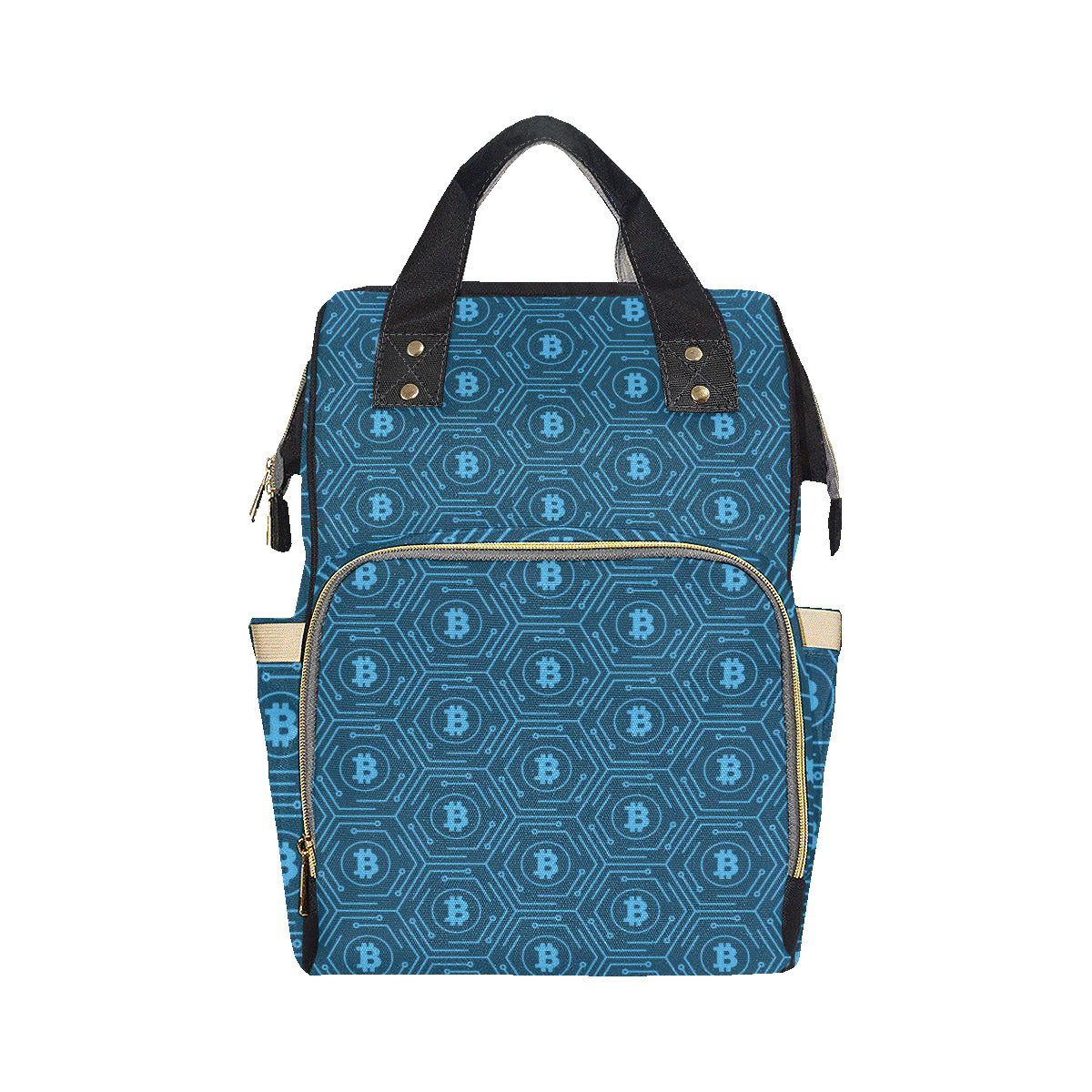 Cryptocurrency Pattern Print Design 04 Diaper Bag Backpack