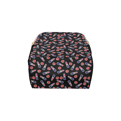 Lipstick Pattern Print Design LT01 Diaper Bag Backpack