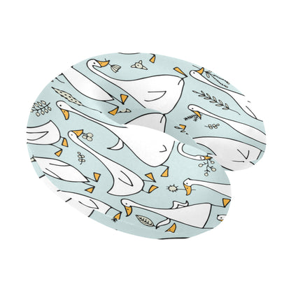 Goose Pattern Print Design 03 U-Shaped Travel Neck Pillow
