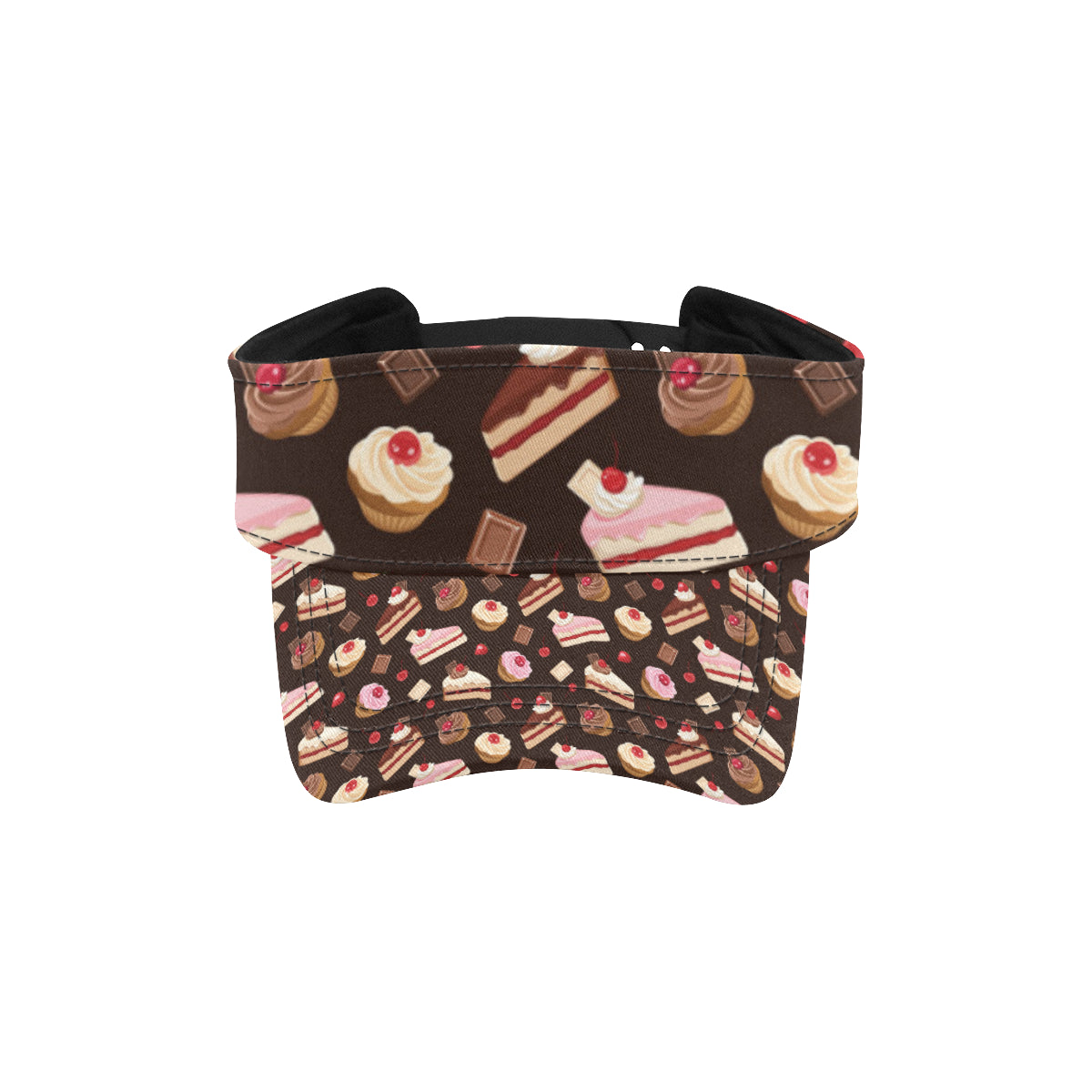 Cake Pattern Print Design 04 Unisex Sun Visor