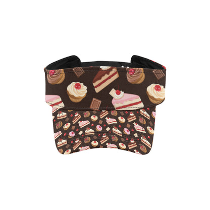 Cake Pattern Print Design 04 Unisex Sun Visor