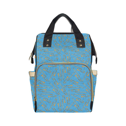 Trombone Pattern Print Design 01 Diaper Bag Backpack