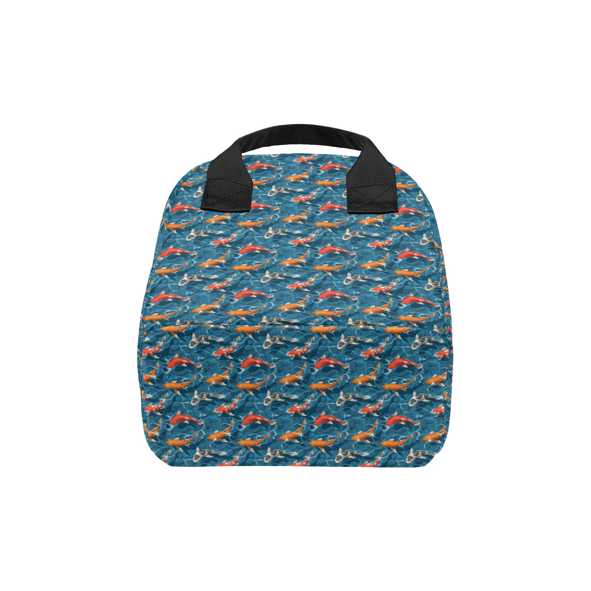 Koi Carp Water Design Themed Print Insulated Lunch Bag