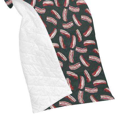 Bacon Pattern Print Design 02 Premium Quilt