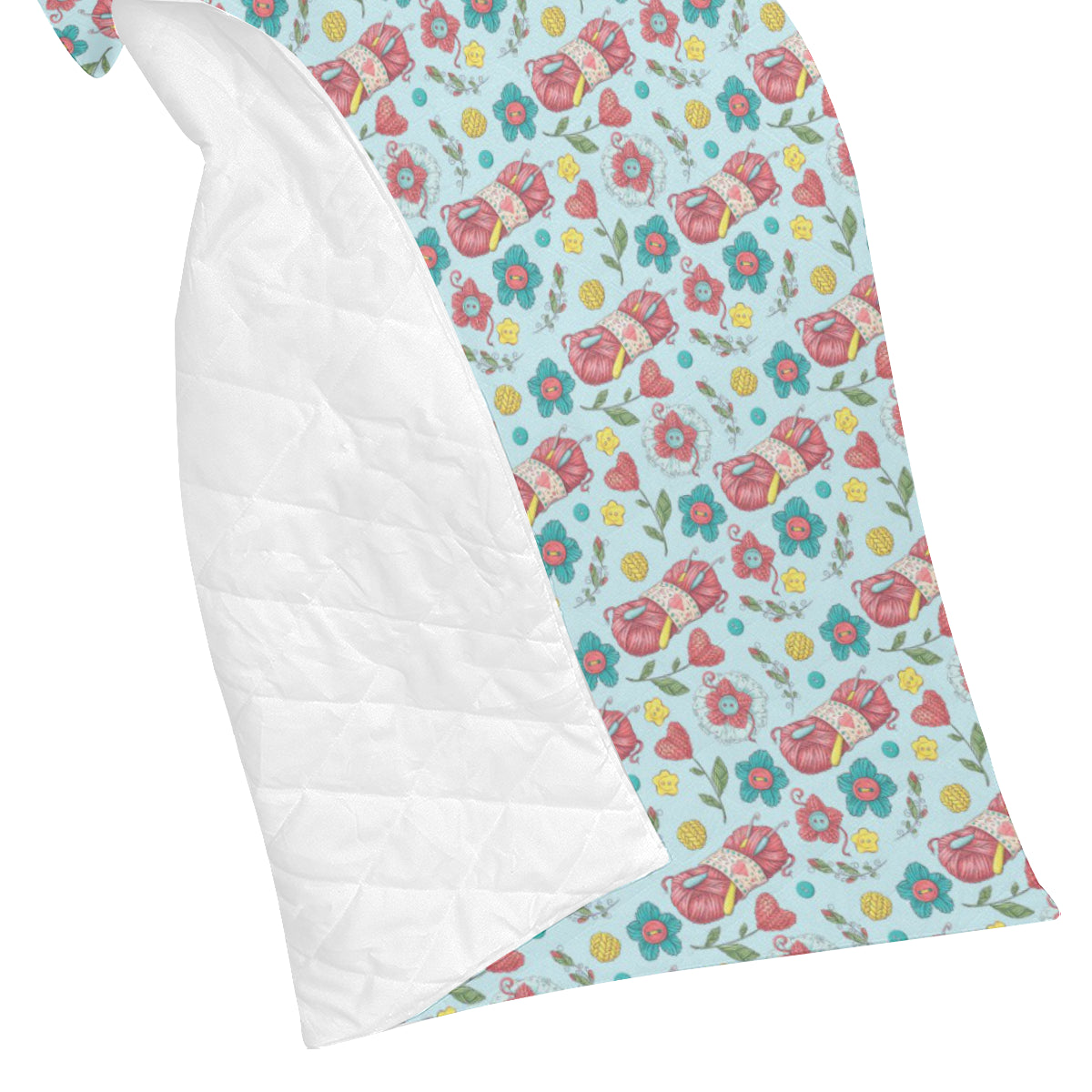 Crochet Pattern Print Design 01 Premium Quilt