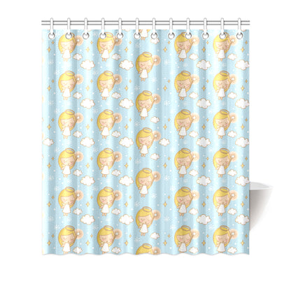 Angel Pattern Print Design 05 Shower Curtain