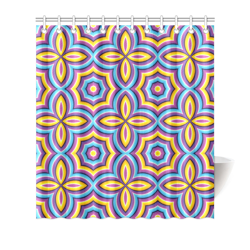 Optical illusion Pattern Print Design A03 Shower Curtain