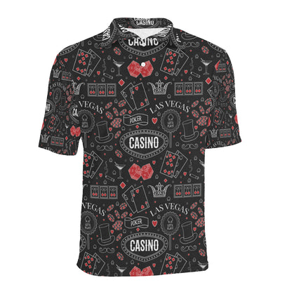 Casino Pattern Print Design 04 Men Polo Shirt