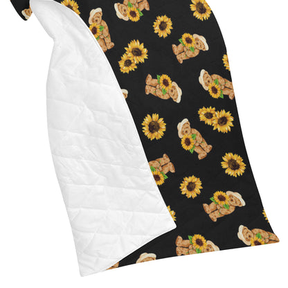 Sunflower Pattern Print Design SF016 Premium Quilt