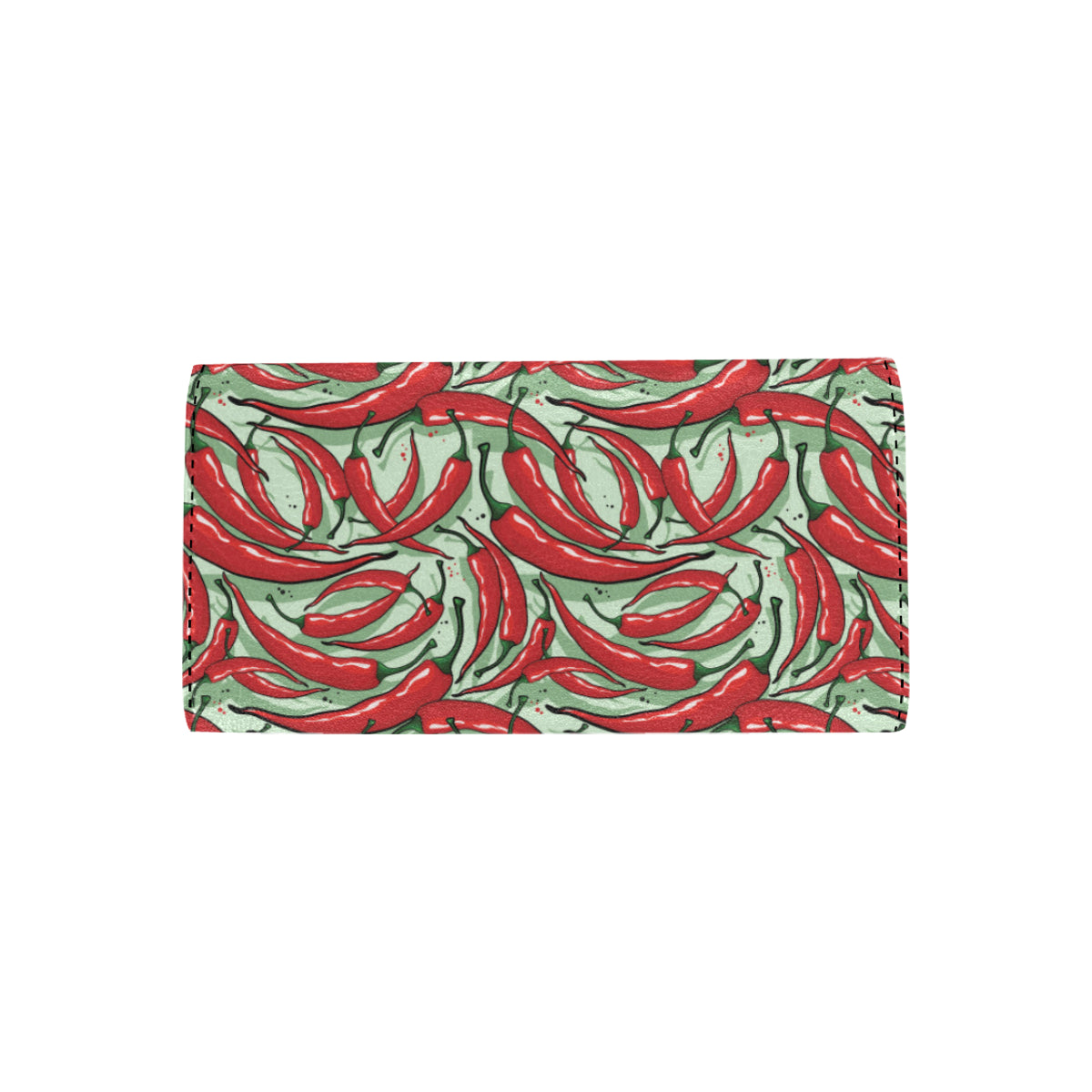 Chilli Pepper Pattern Print Design 04 Women's Trifold Wallet