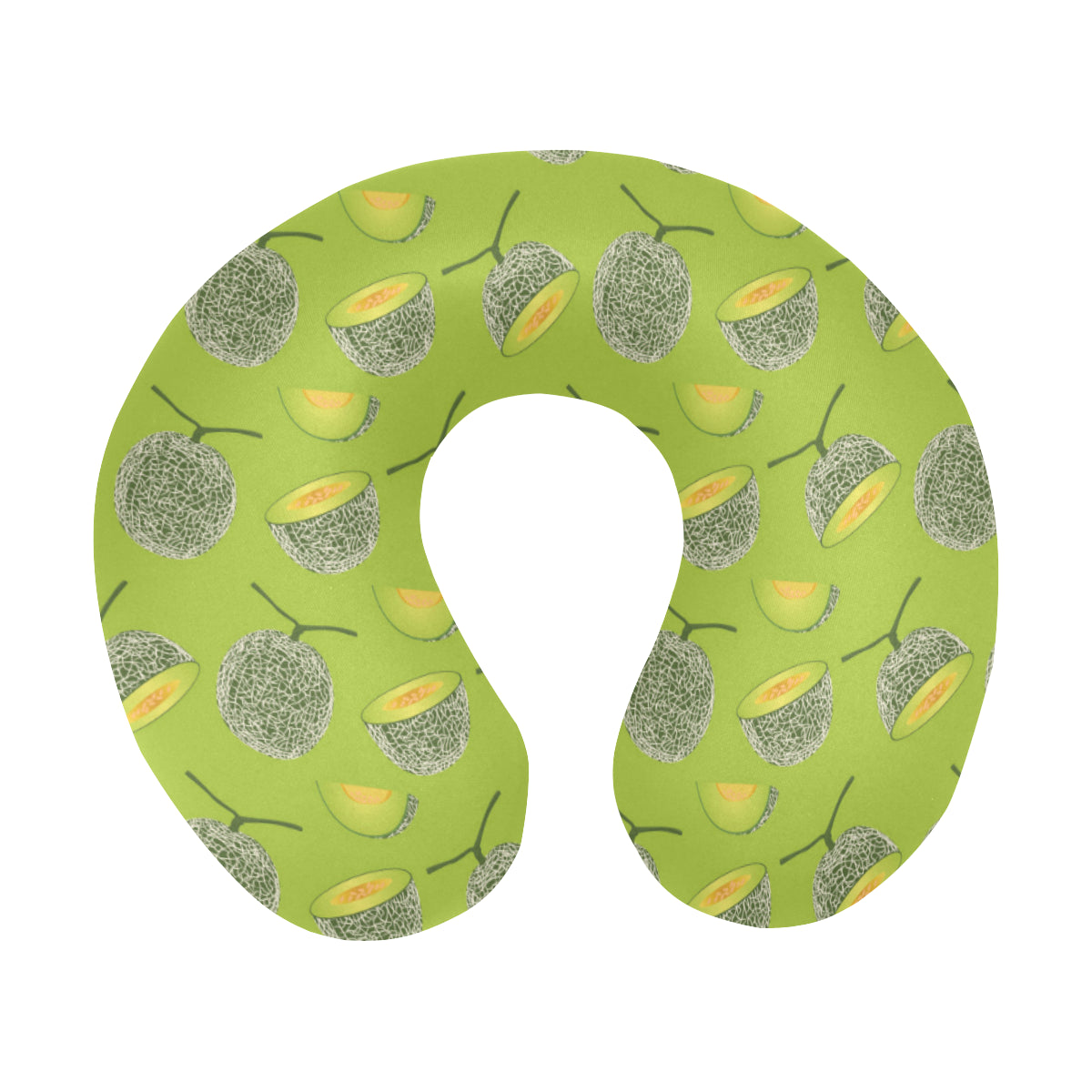 Cantaloupe Pattern Print Design 03 U-Shaped Travel Neck Pillow