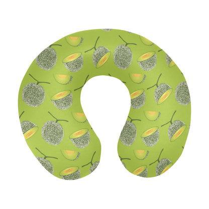 Cantaloupe Pattern Print Design 03 U-Shaped Travel Neck Pillow