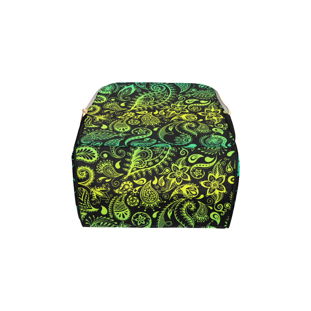 Paisley Green Design Print Diaper Bag Backpack