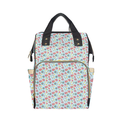 Crochet Pattern Print Design 01 Diaper Bag Backpack