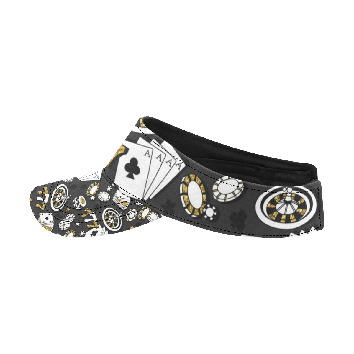 Casino Pattern Print Design 05 Unisex Sun Visor