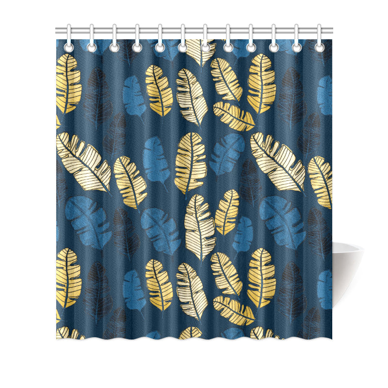 Banana Leaf Pattern Print Design BL09 Shower Curtain