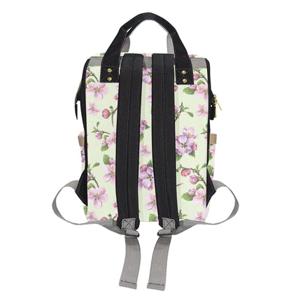 Apple blossom Pattern Print Design AB05 Diaper Bag Backpack