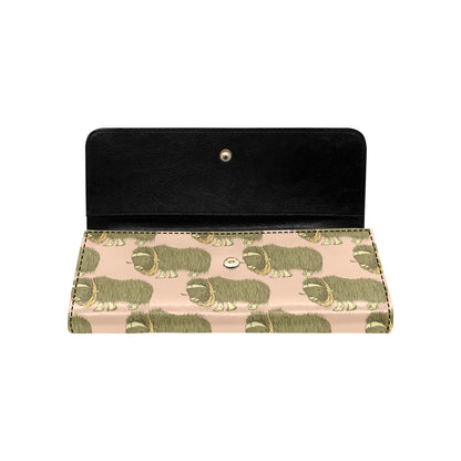Yak Pattern Print Design 01 Women's Trifold Wallet
