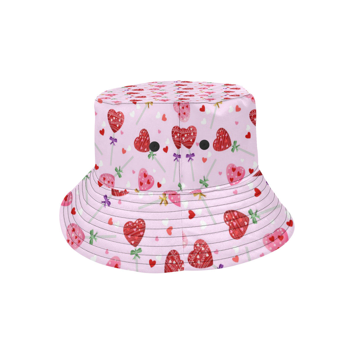 Lollipop Pattern Print Design LL07 Unisex Bucket Hat