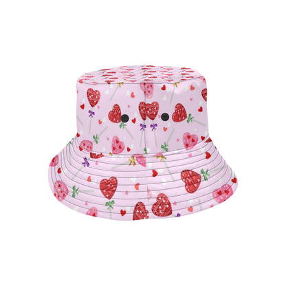 Lollipop Pattern Print Design LL07 Unisex Bucket Hat